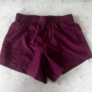 Athletic works womens running shorts purple oxford